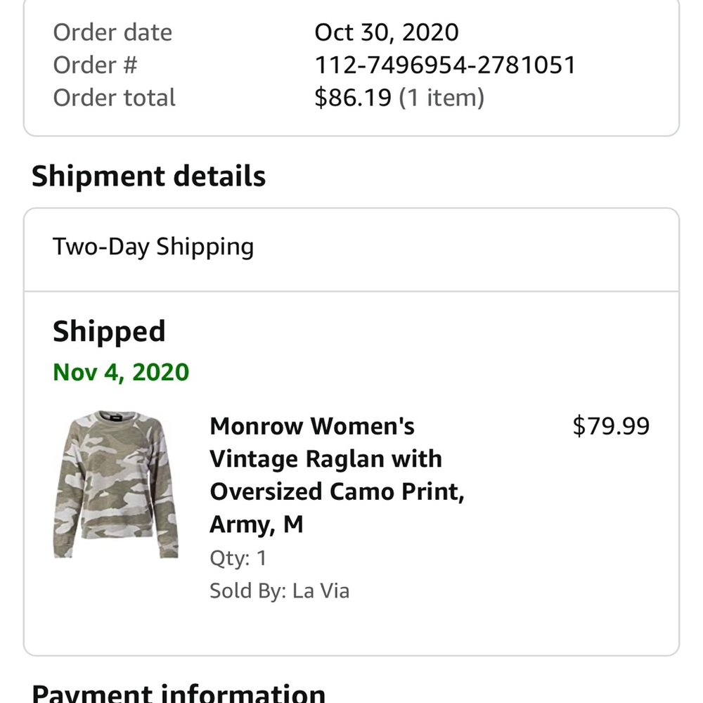 Monrow Vintage Camo Raglan and Sweatpants Set - Picture 5 of 9